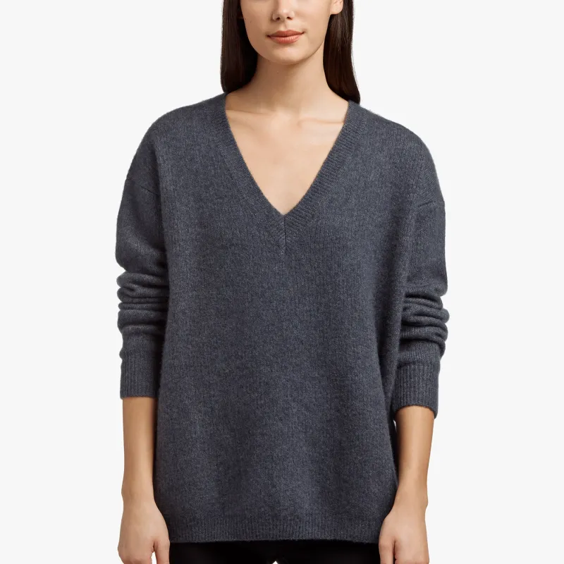 Cashmere Silk Oversized Sweater - Indigo sold by James Perse