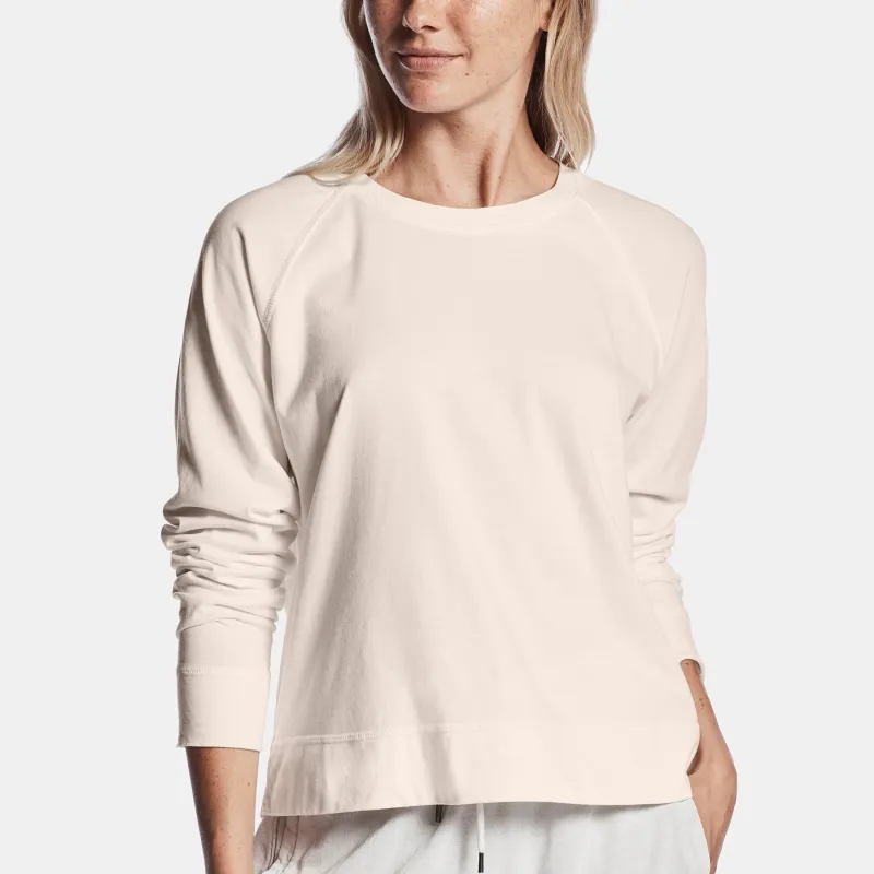 Long Sleeve Brushed Raglan Tee - Primrose sold by James Perse