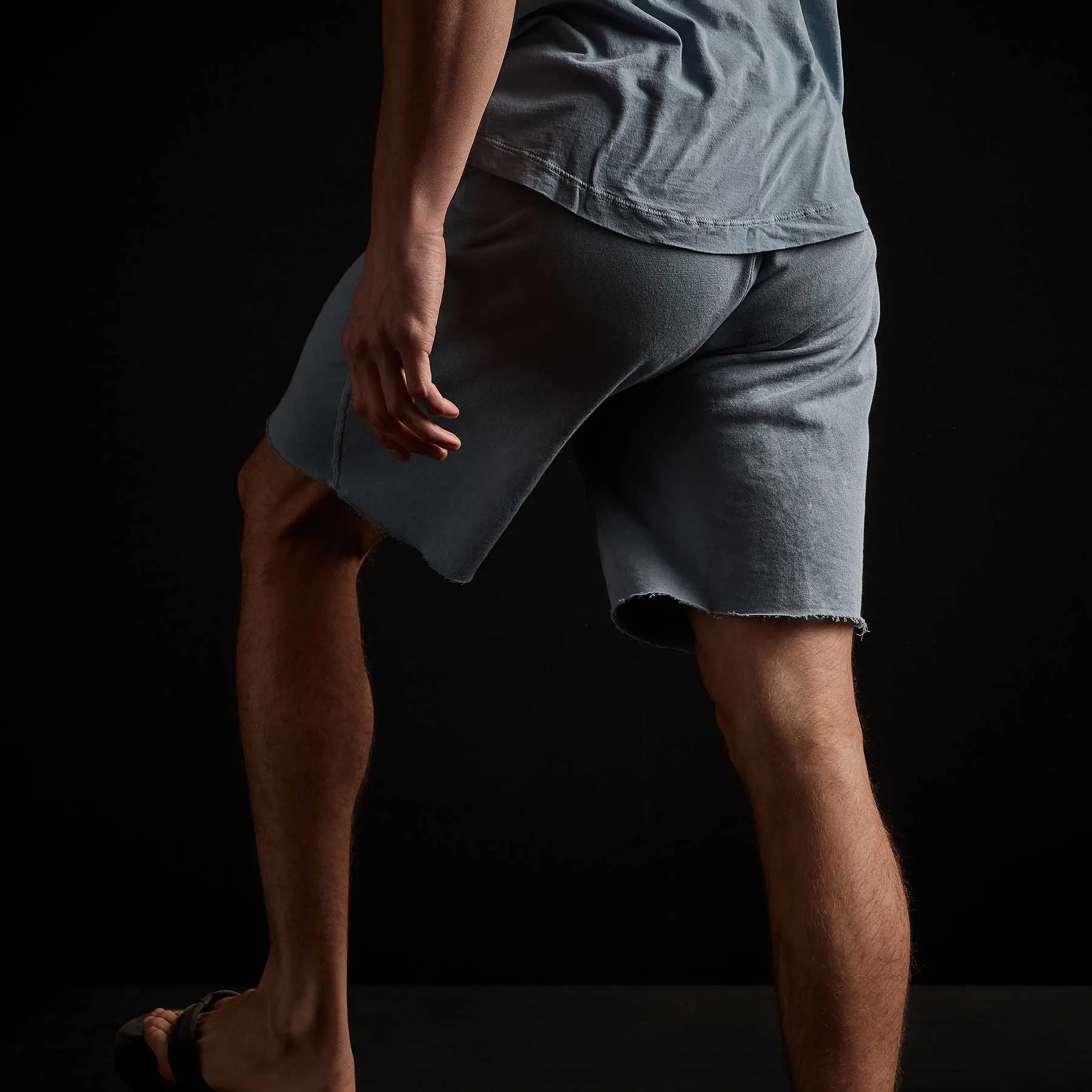 Vintage French Terry Contrast Waist Short - Bluestone Pigment sold by James Perse product image thumbnail 4