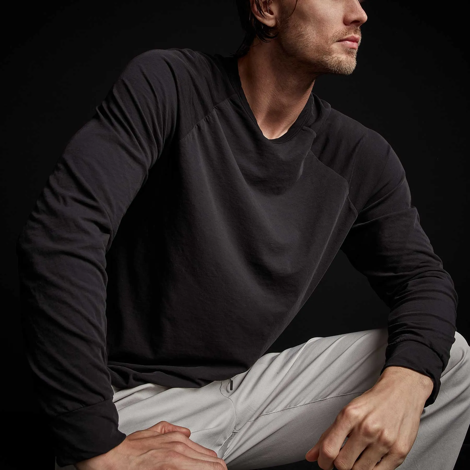 Long Sleeve Raglan - Black sold by James Perse product image thumbnail 2