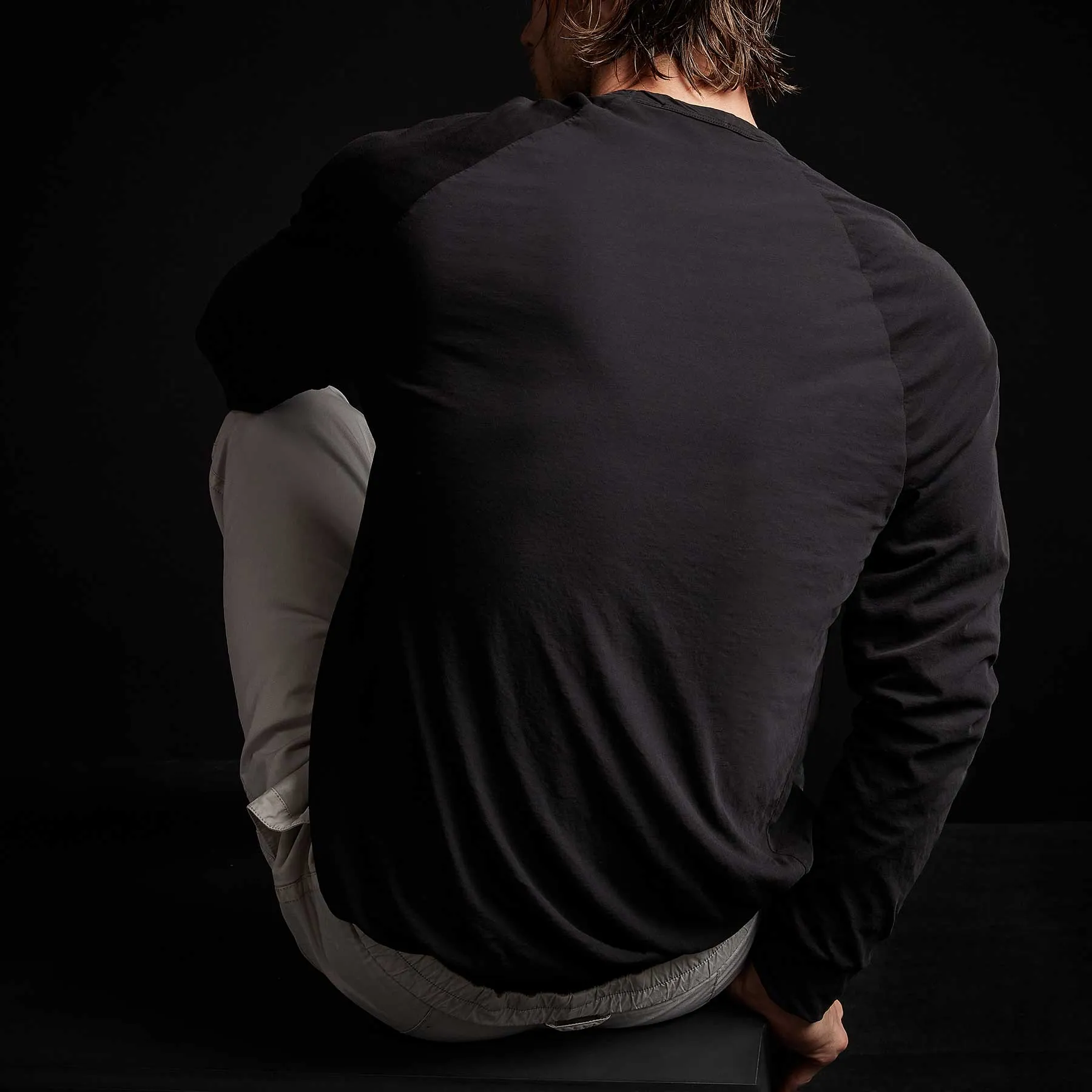 Long Sleeve Raglan - Black sold by James Perse product image thumbnail 3