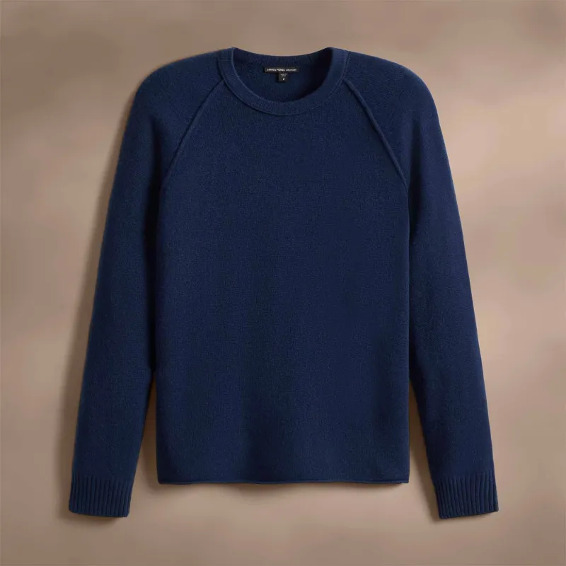 Recycled Cashmere Crew Sweater - Royal Blue sold by James Perse