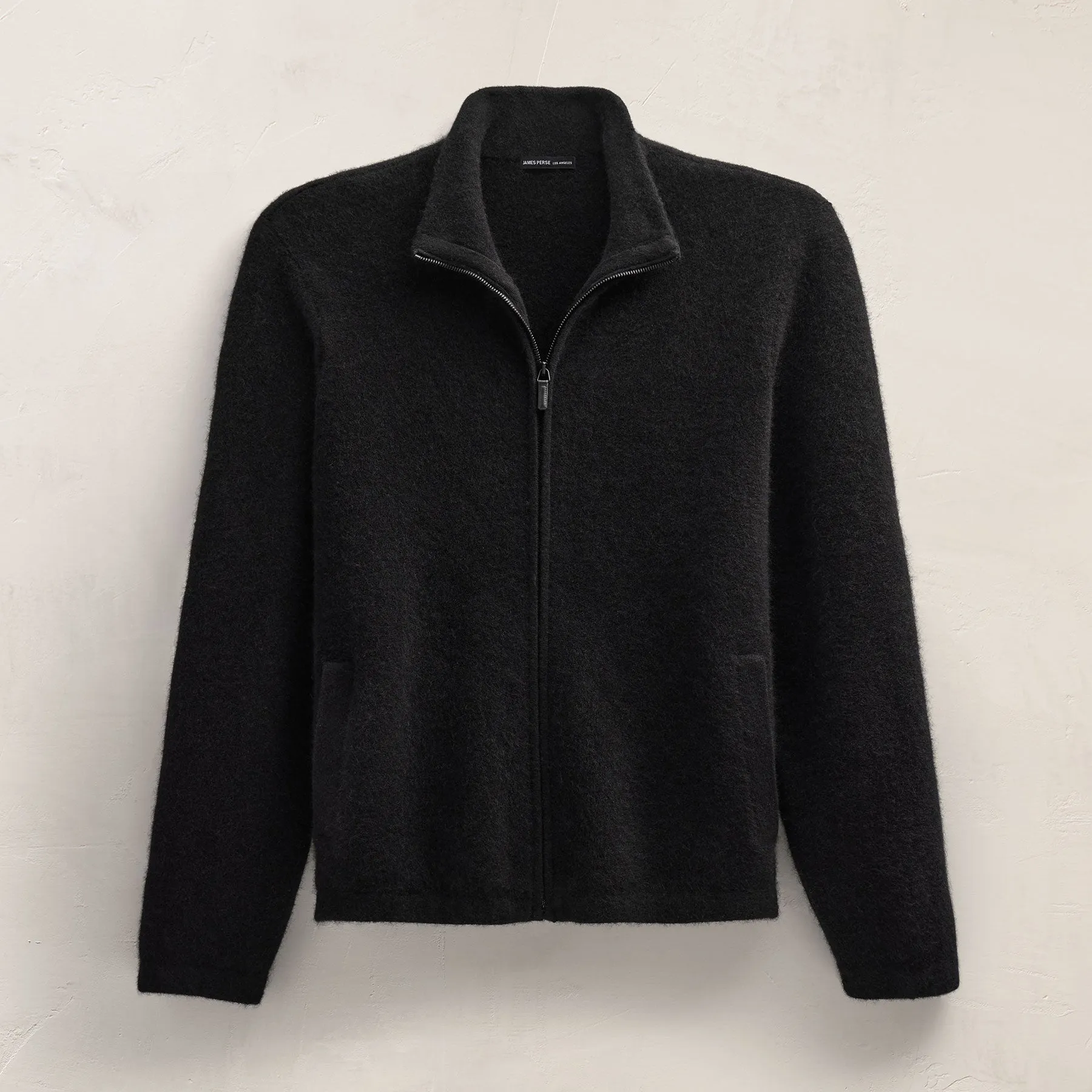 Wool Alpaca Stretch Zip Front - Black sold by James Perse product image thumbnail 2