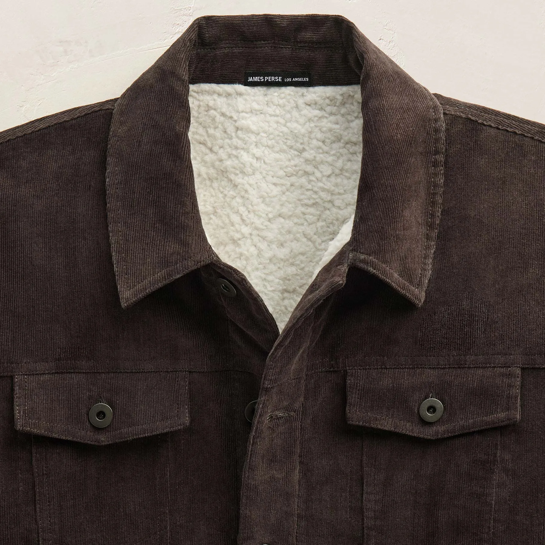 Corduroy Sherpa Trucker Jacket - Kona sold by James Perse product image thumbnail 5