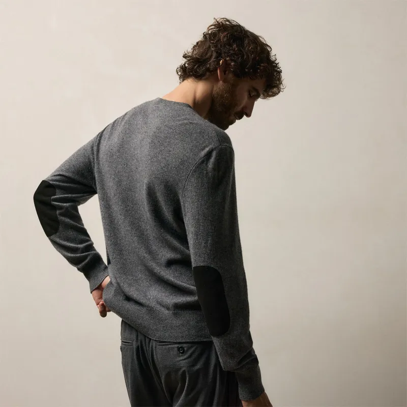 Italian Spun Cashmere Sweater - Mid Grey sold by James Perse
