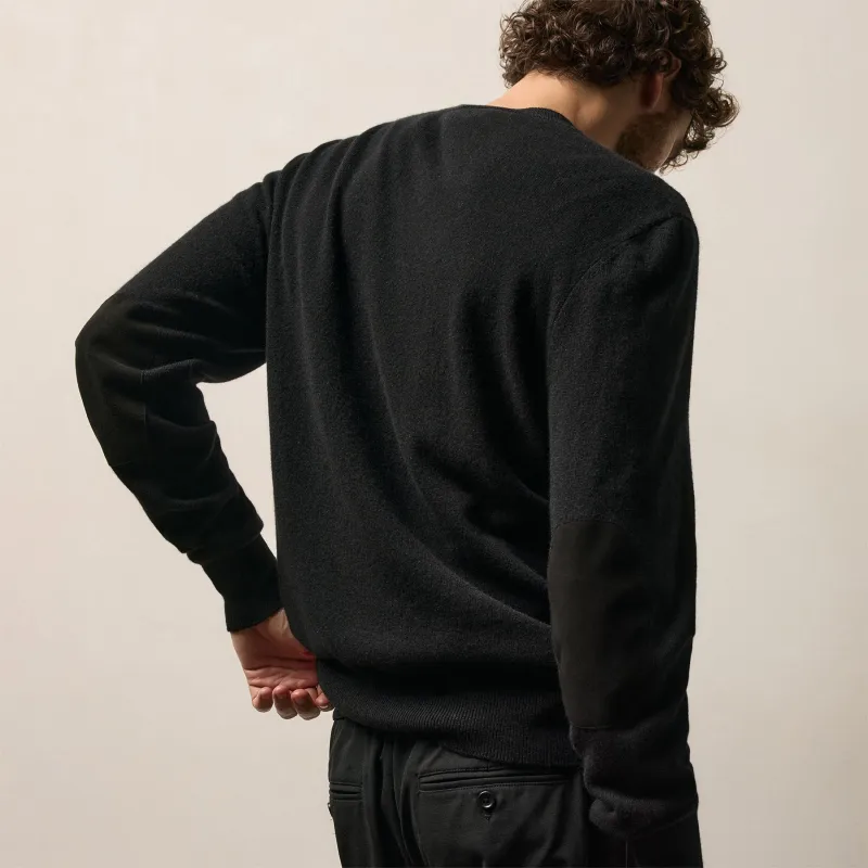 Italian Spun Cashmere Sweater - Black sold by James Perse