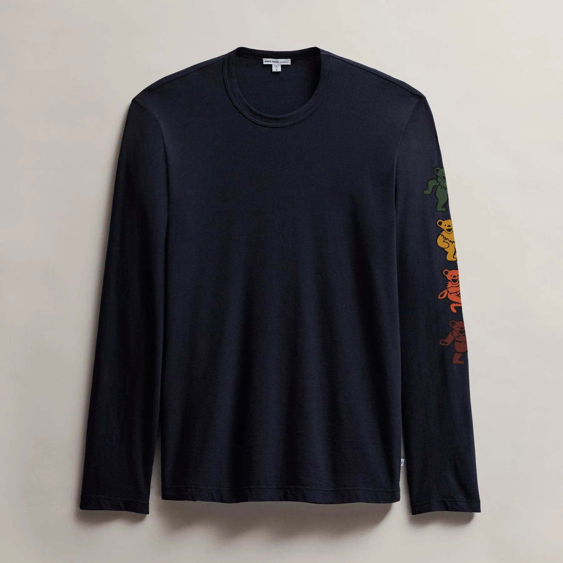 Men's Grateful Dead Dancing Bear Long Sleeve Tee - Deep/Cadmium sold by James Perse product image thumbnail 2