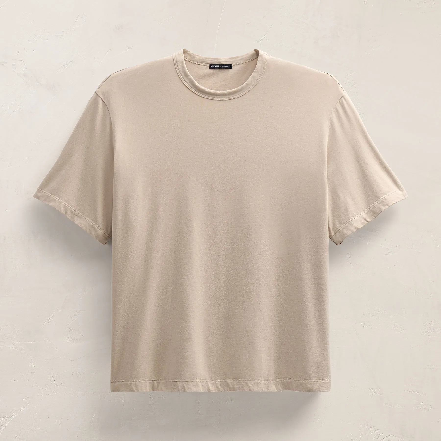 Heavy Luxe Jersey Oversized Crew - Stone sold by James Perse product image thumbnail 2