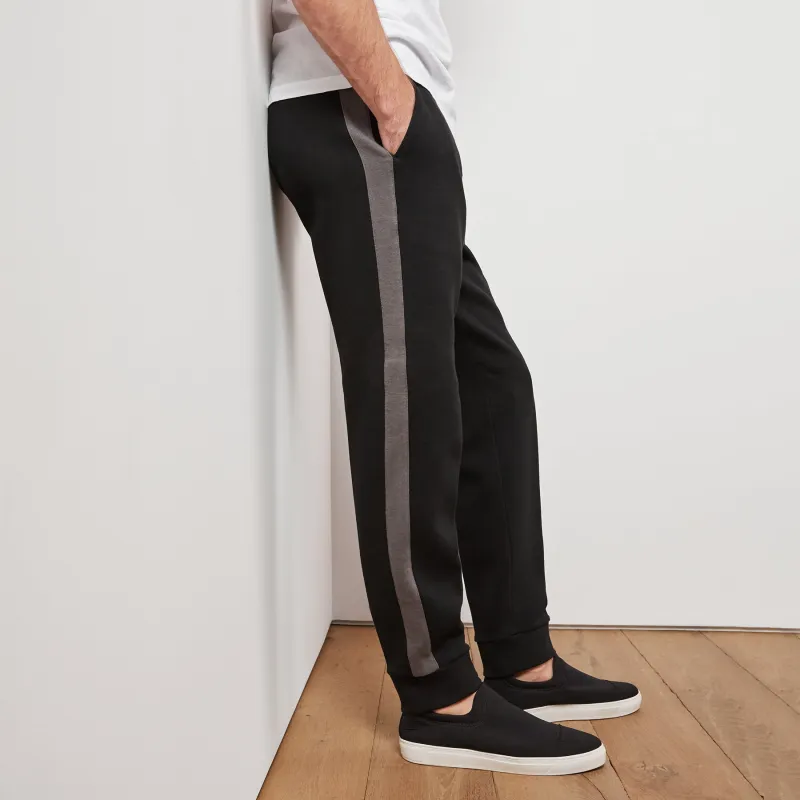 Collegiate Sweatpant - Black/Carbon sold by James Perse