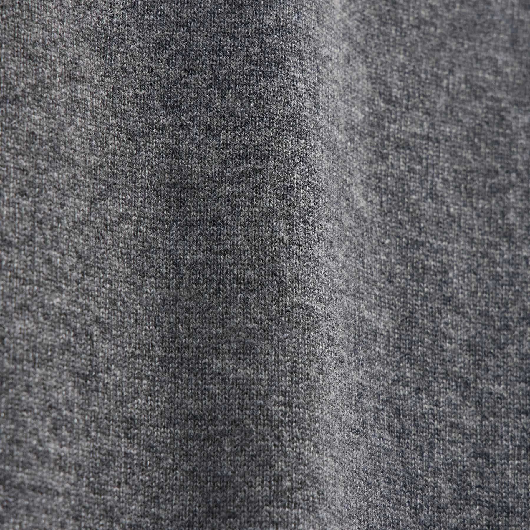Contrast Trim Cashmere Crew - Mid Grey/Forest sold by James Perse product image thumbnail 4
