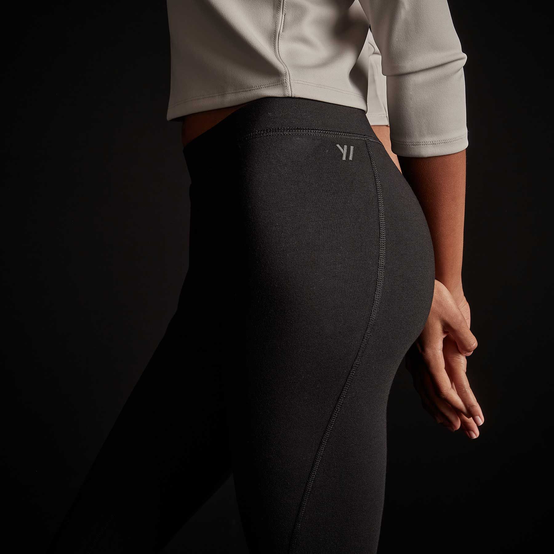 Y/OSEMITE Spiral Seam Yoga Pant - True Black sold by James Perse product image thumbnail 2