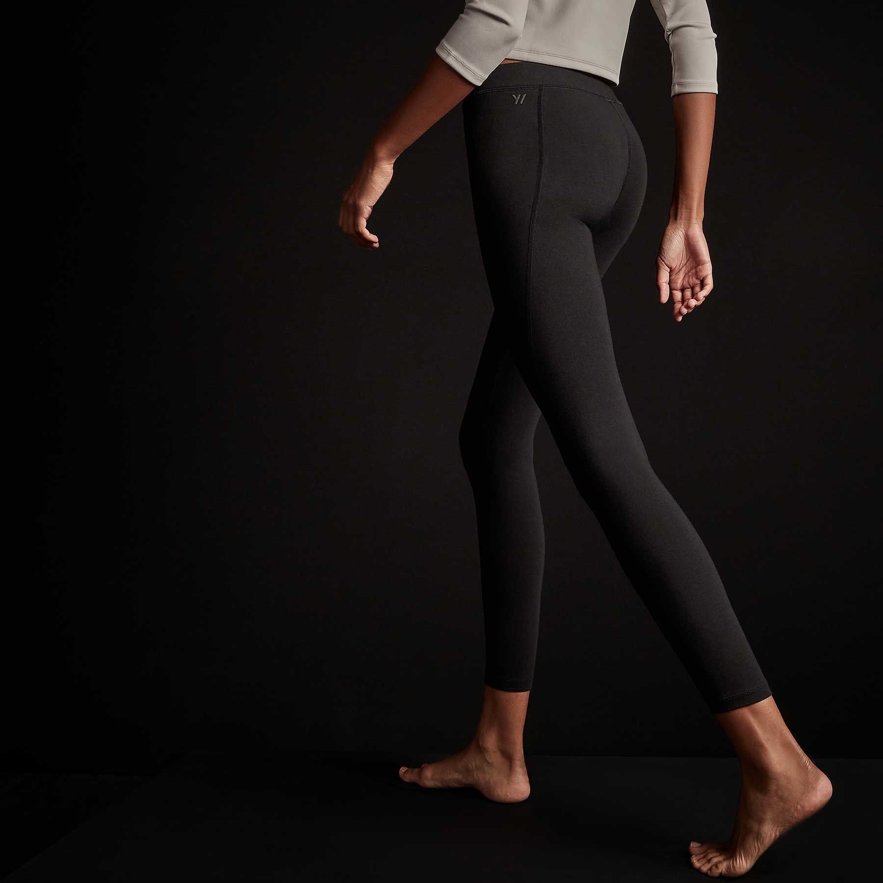 Y/OSEMITE Spiral Seam Yoga Pant - True Black sold by James Perse product image thumbnail 4
