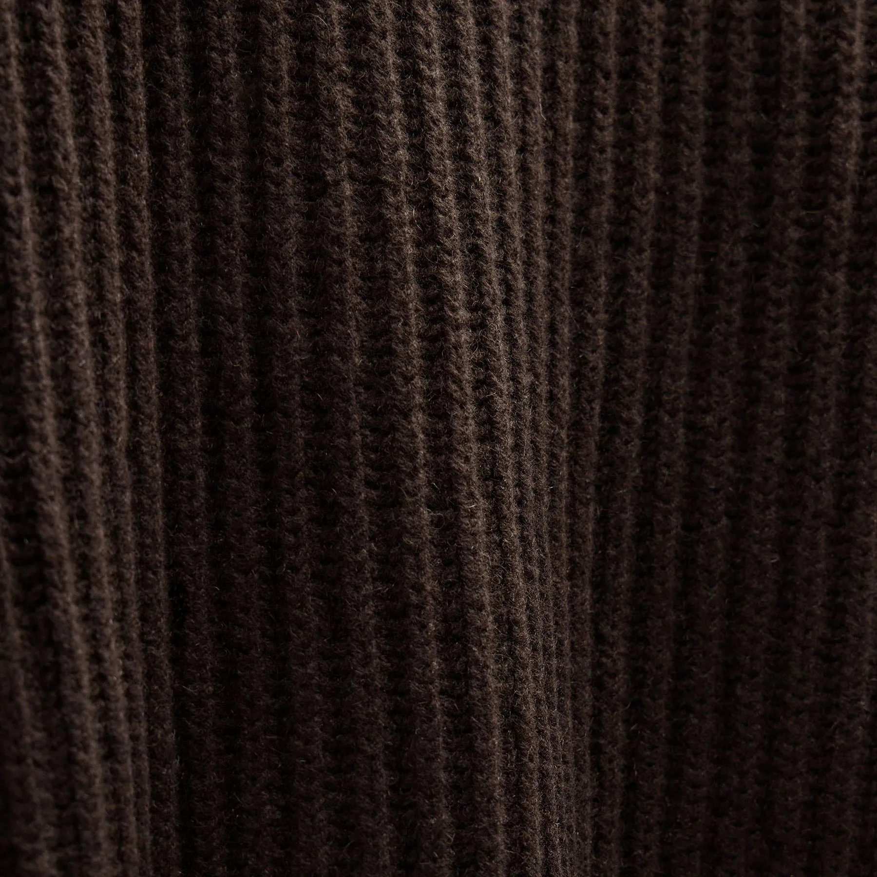 Heavy Rib Cashmere Zip Front Sweater - Kona/Black sold by James Perse product image thumbnail 5