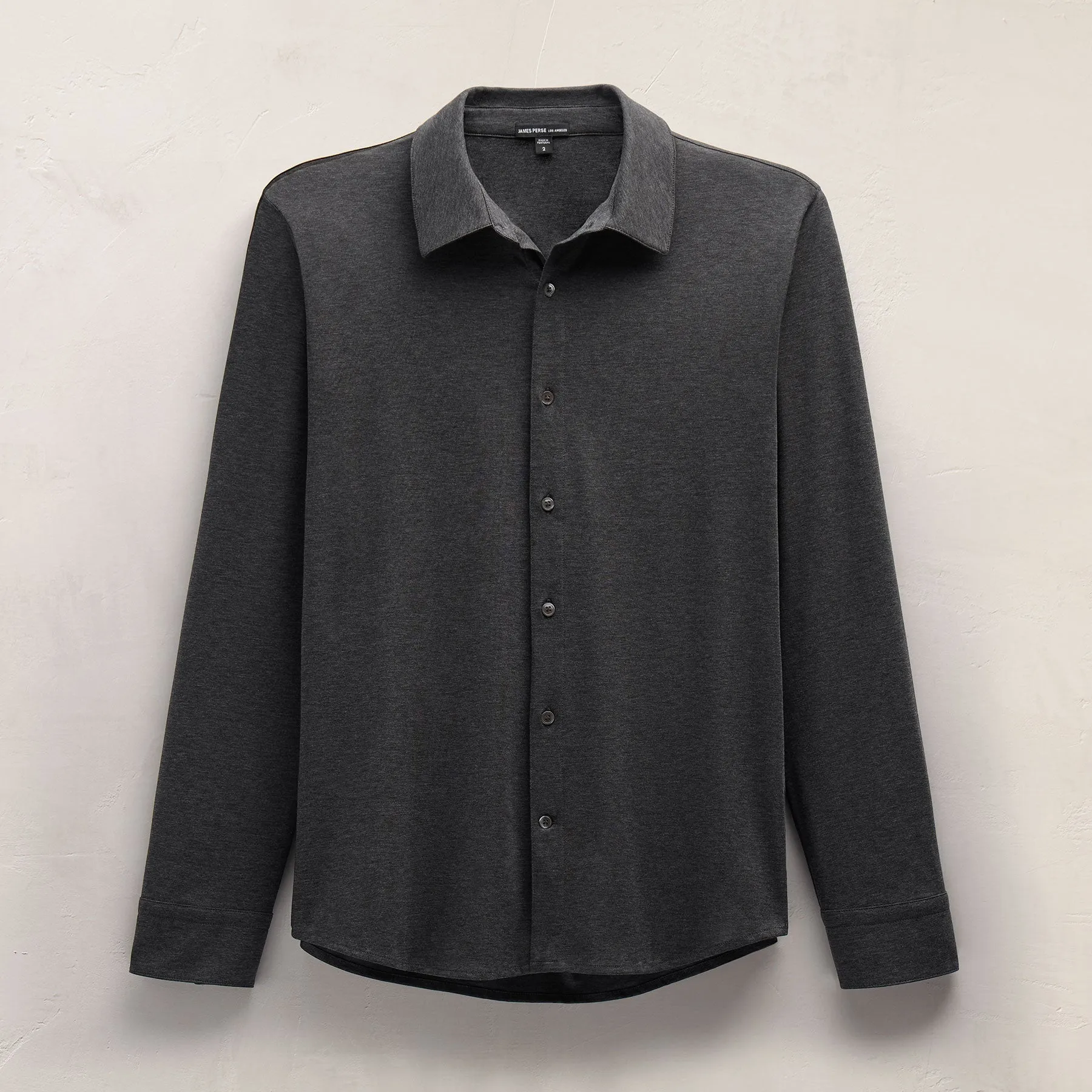 Performance Supima Pique Shirt - Black sold by James Perse product image thumbnail 4