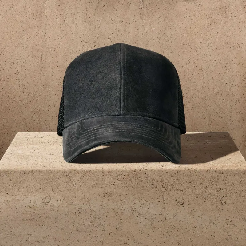 Suede Baseball Hat - Smokey Grey sold by James Perse