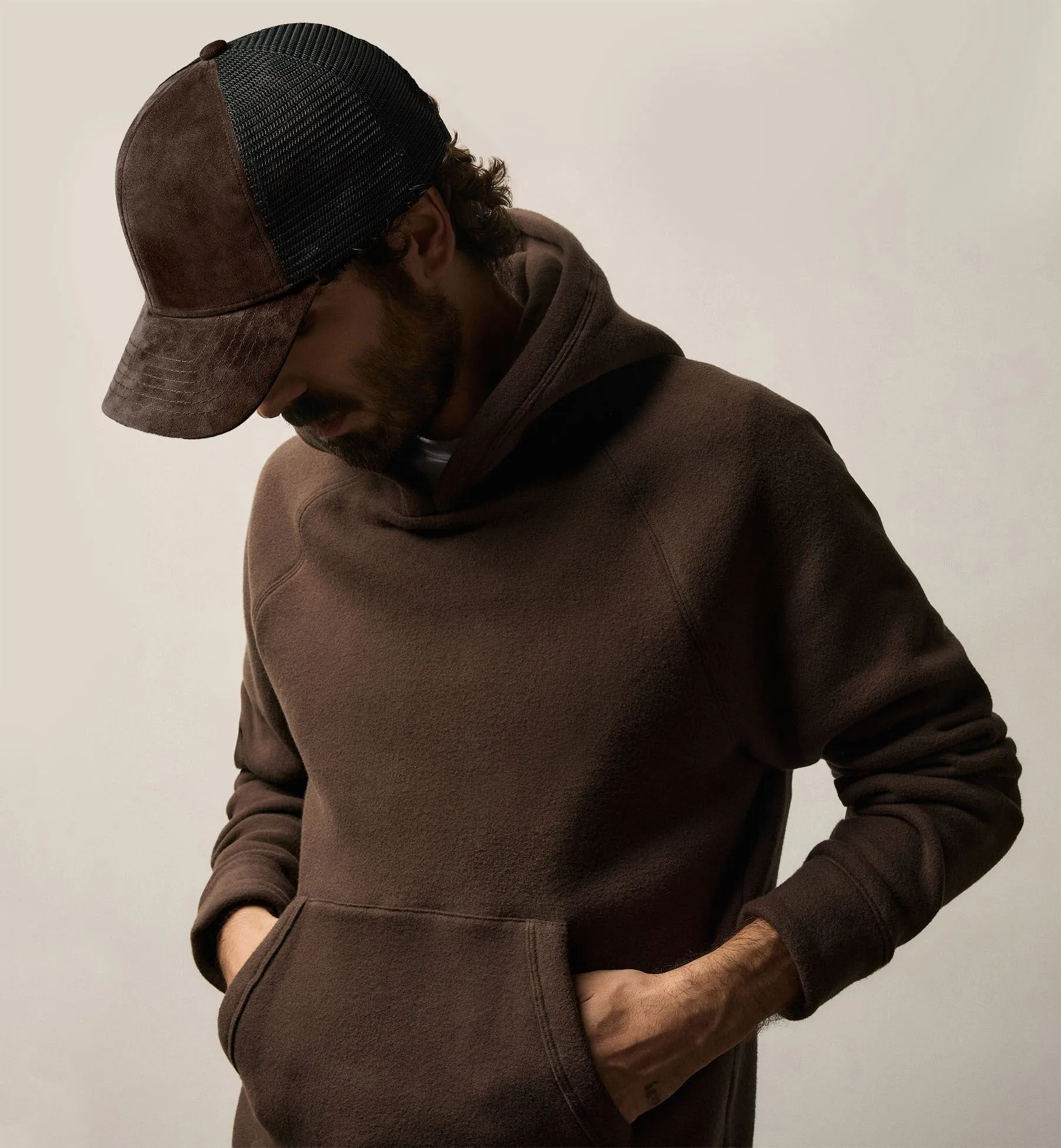 Suede Baseball Hat - Cafe sold by James Perse product image thumbnail 4