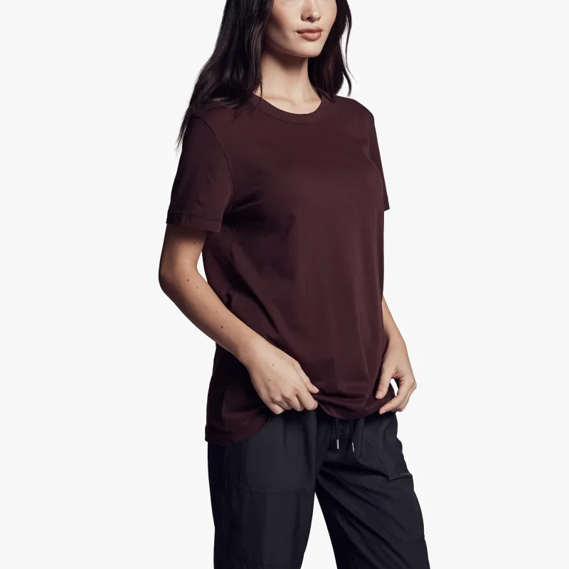 Brushed Lotus Jersey Tee - Mulberry sold by James Perse