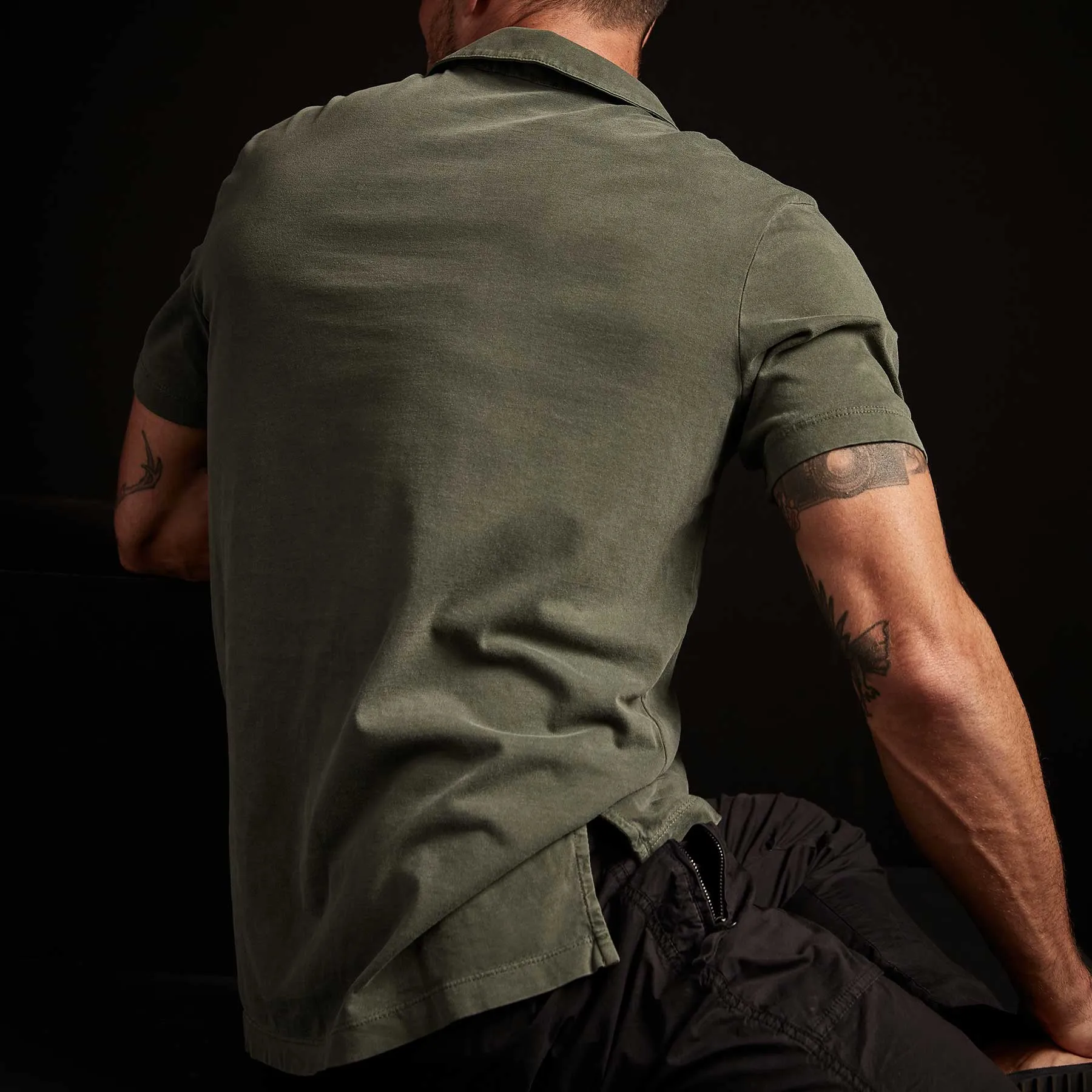 Sueded Jersey Polo - Marsh Pigment sold by James Perse product image thumbnail 2