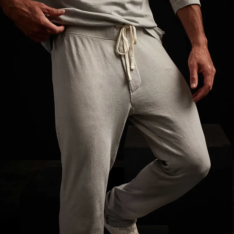Vintage Fleece Contrast Waist Sweatpant - Aluminum Pigment sold by James Perse