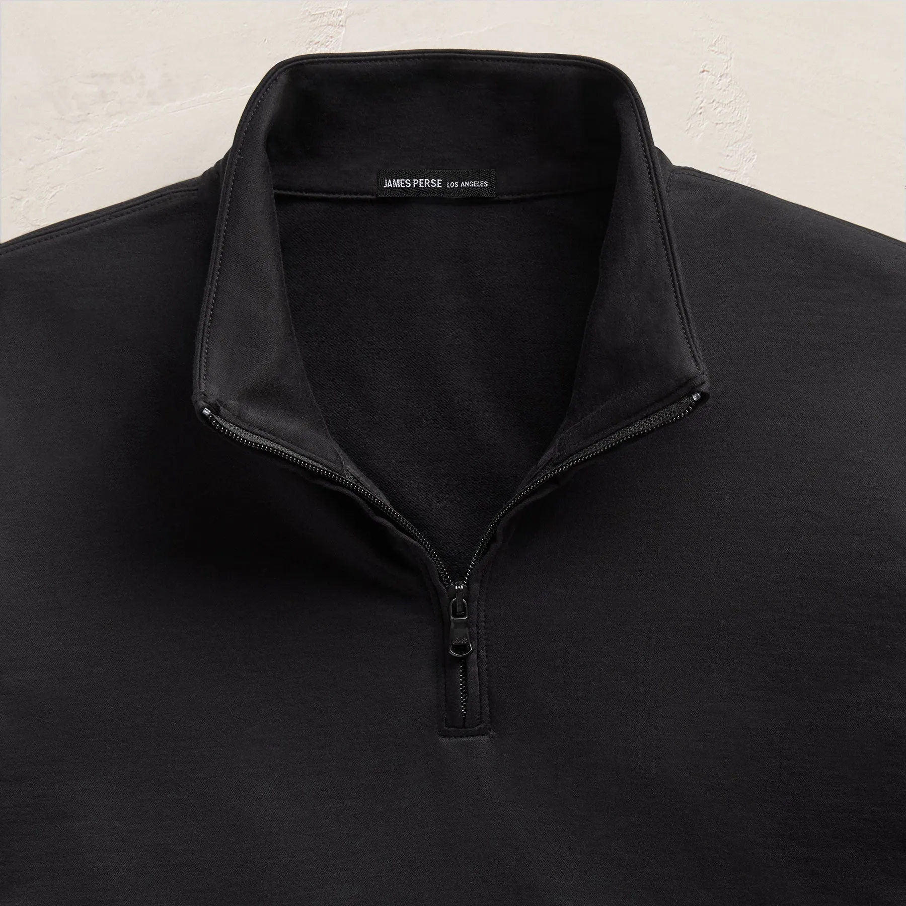 Fine French Terry Half Zip - Black sold by James Perse product image thumbnail 4