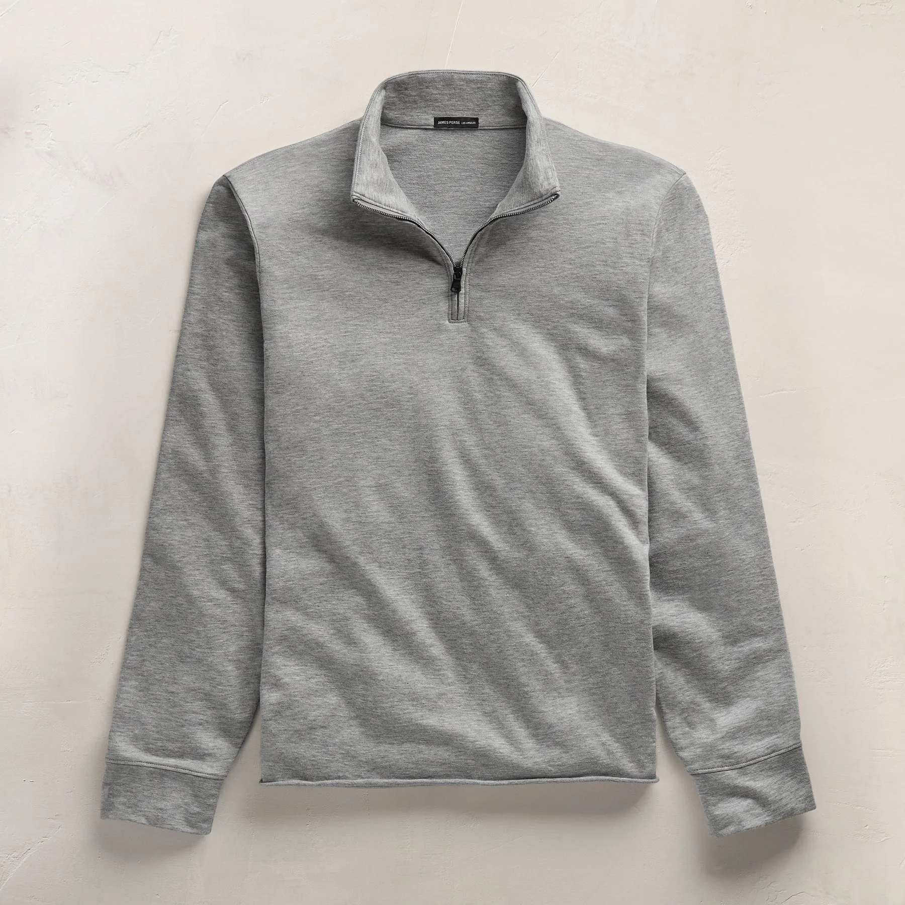 Fine French Terry Half Zip - Heather Grey sold by James Perse product image thumbnail 2