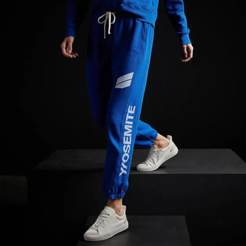 Y/OSEMITE French Terry Sweatpant - Royal Blue/White sold by James Perse