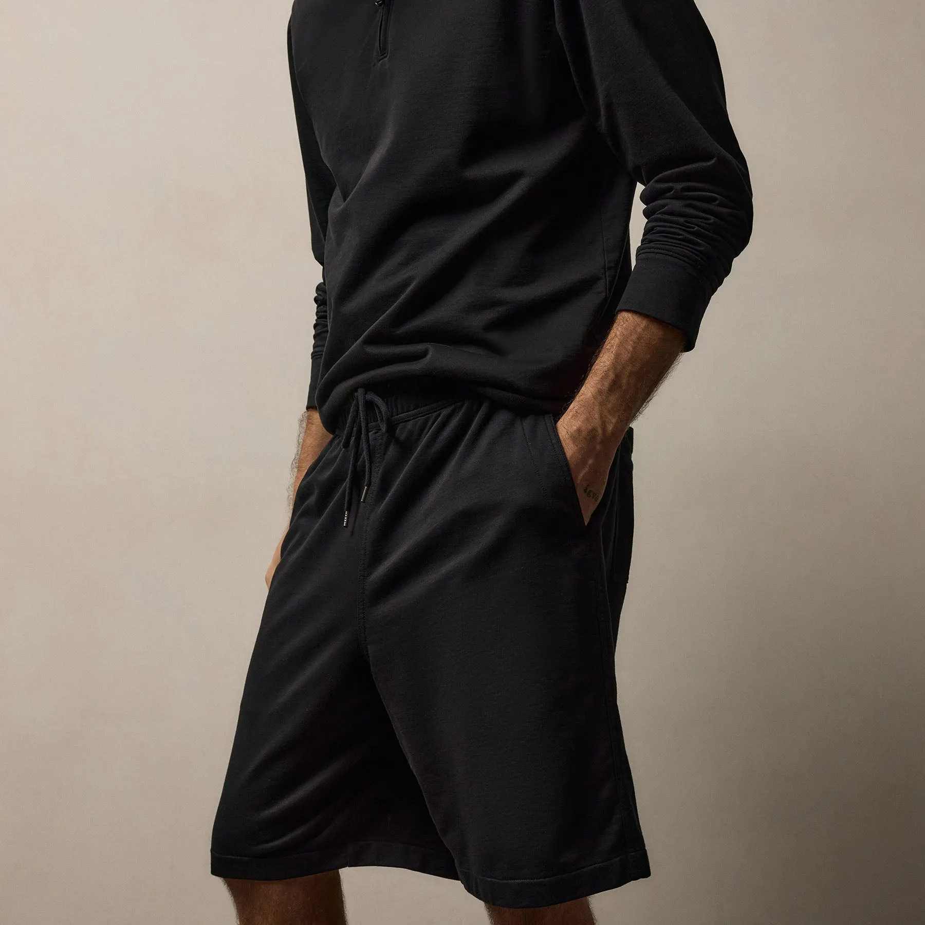 Fine French Terry Short - Black sold by James Perse