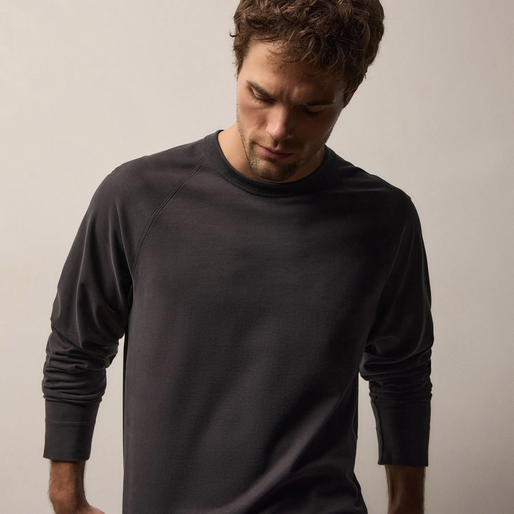 Organic Sueded Jersey Sweatshirt - Magma sold by James Perse product image thumbnail 4