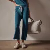 Vintage French Terry Cutoff Sweatpant - Teal Pigment sold by James Perse