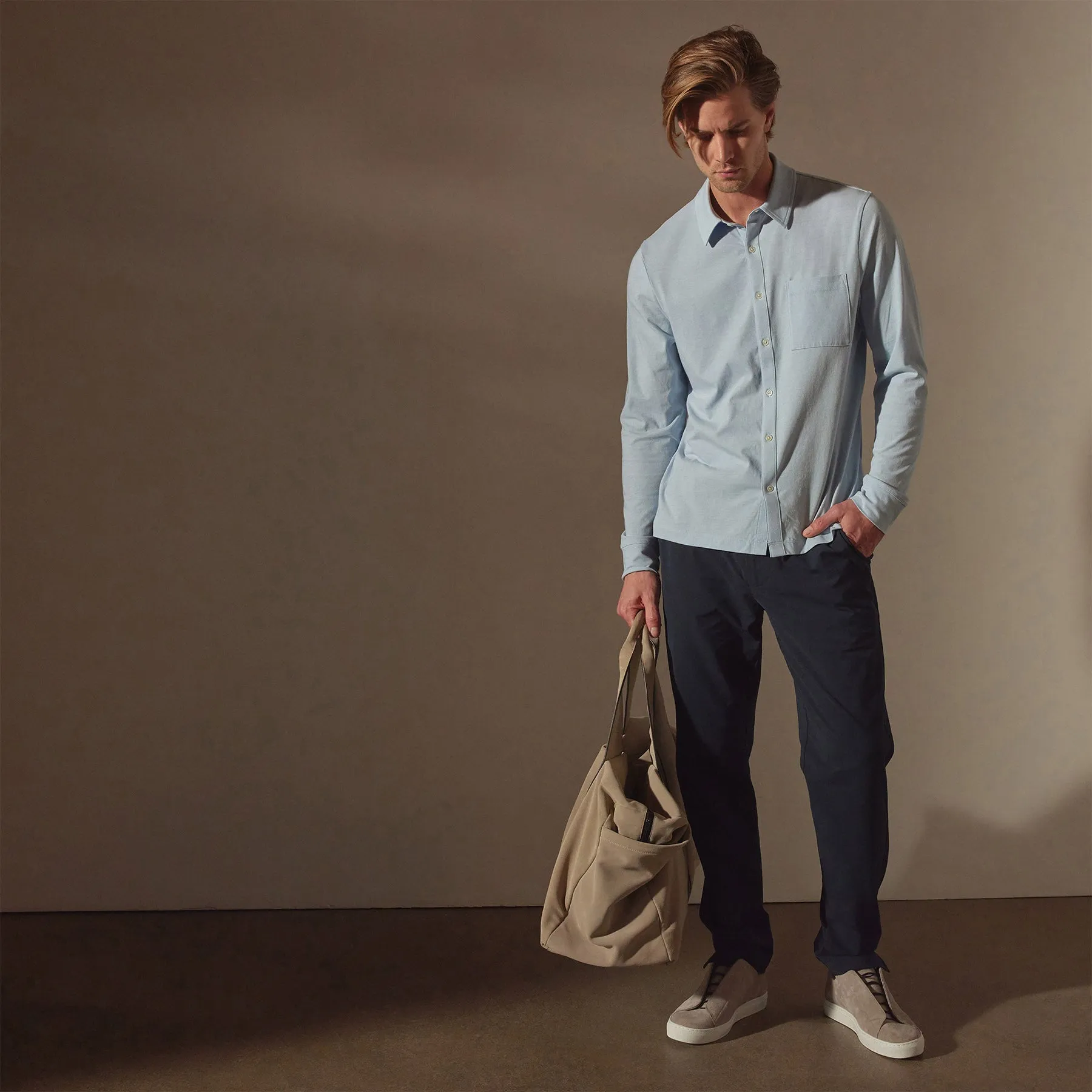 Clean Finish Jersey Shirt - Open Sky sold by James Perse product image thumbnail 2