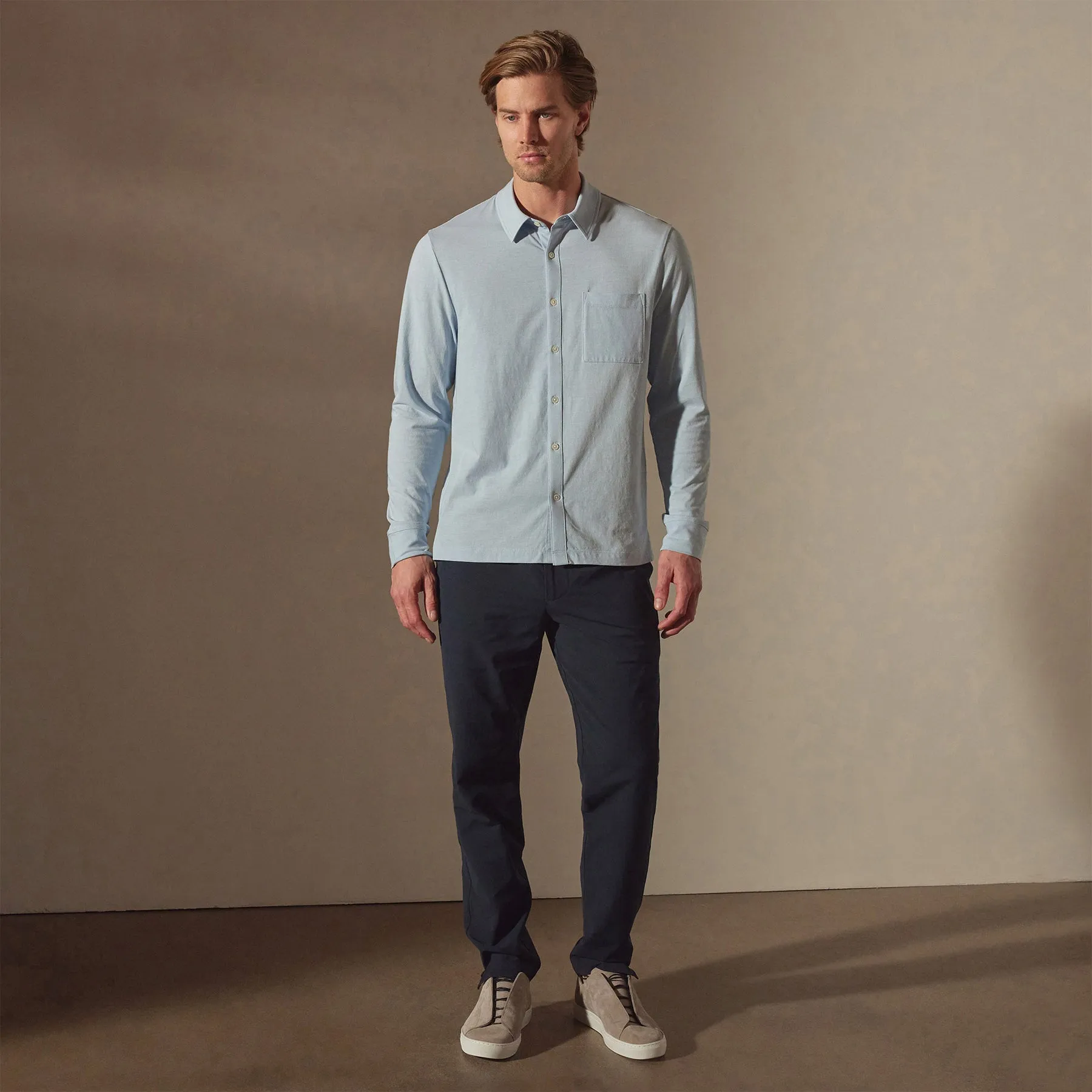 Clean Finish Jersey Shirt - Open Sky sold by James Perse product image thumbnail 3