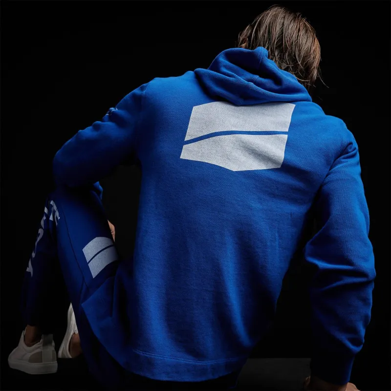 Y/OSEMITE French Terry Pullover Hoodie - Royal Blue/White sold by James Perse