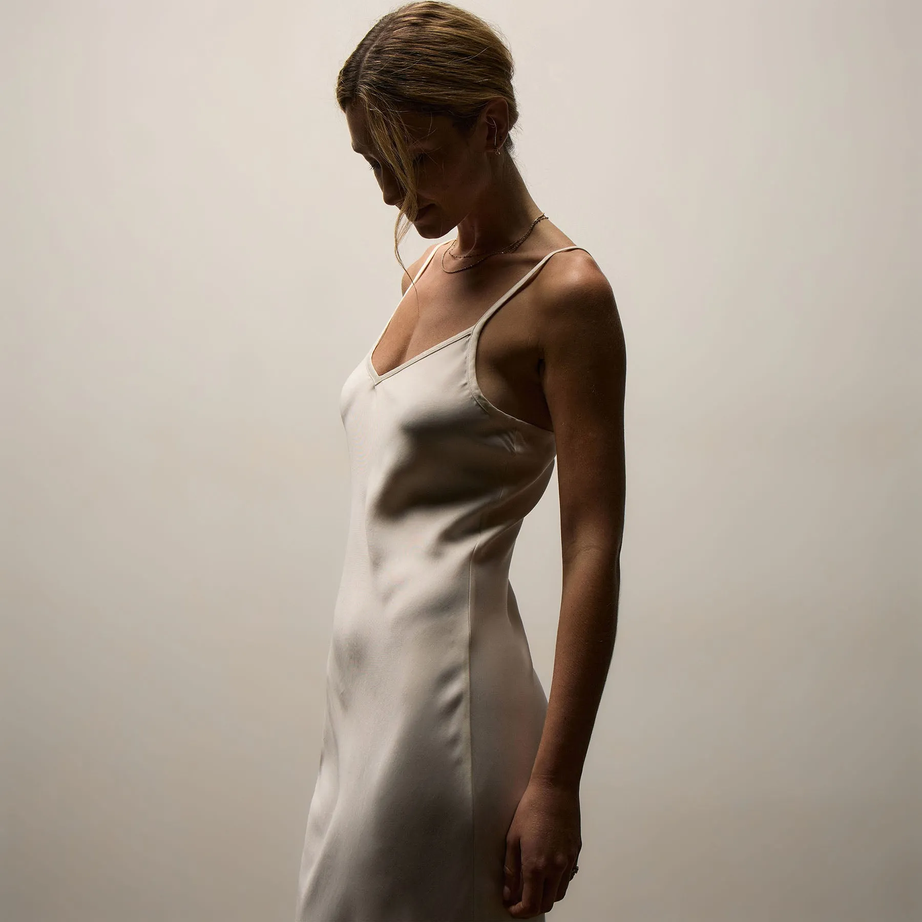 Satin Cami Slip Dress - Ivory Pigment sold by James Perse product image thumbnail 2