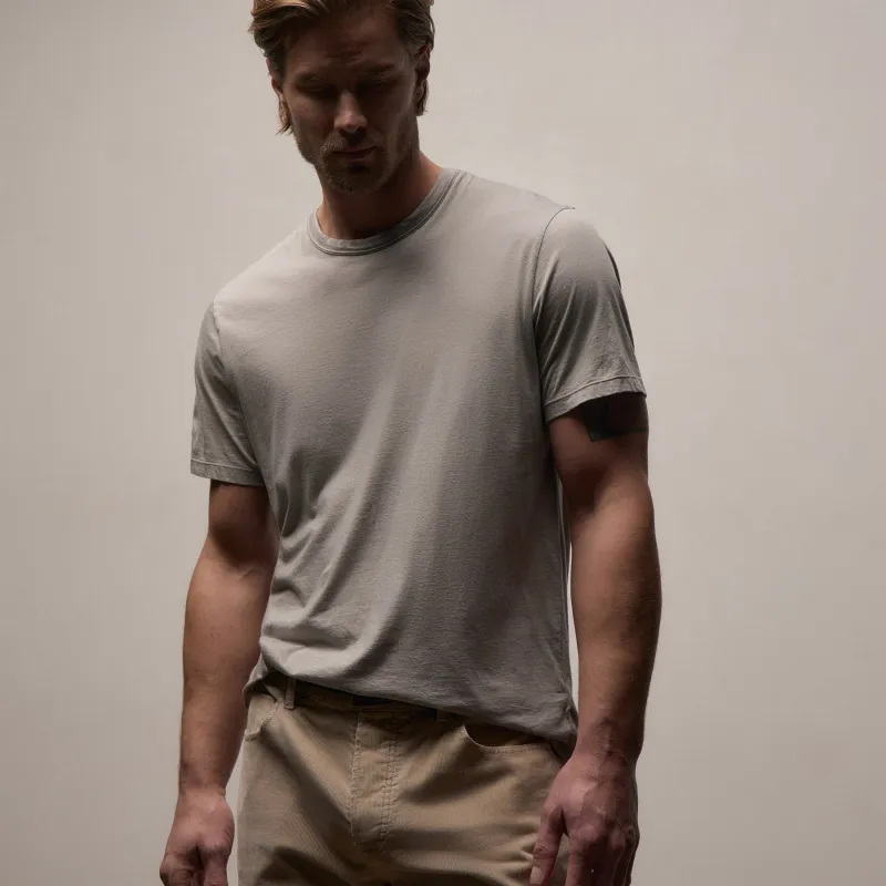 Luxe Lotus Jersey Tee - Fog sold by James Perse