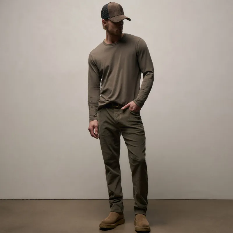 Corduroy 5 Pocket Pant - Army Green Pigment sold by James Perse