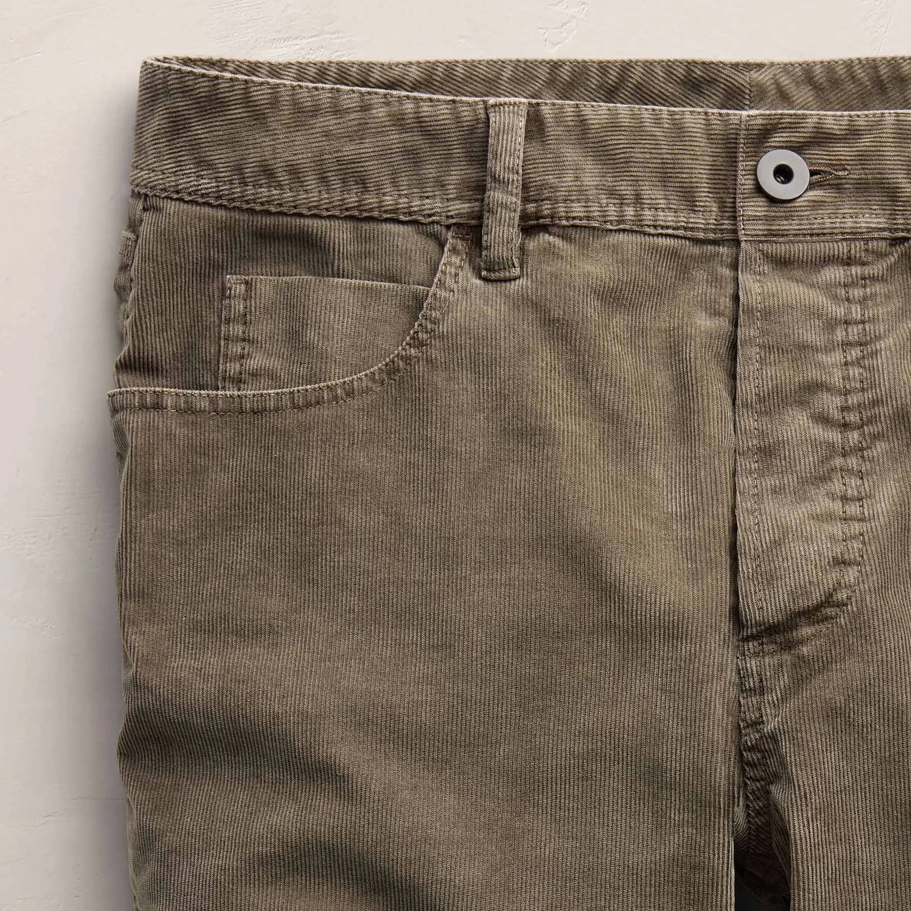 Corduroy 5 Pocket Pant - Army Green Pigment sold by James Perse product image thumbnail 3