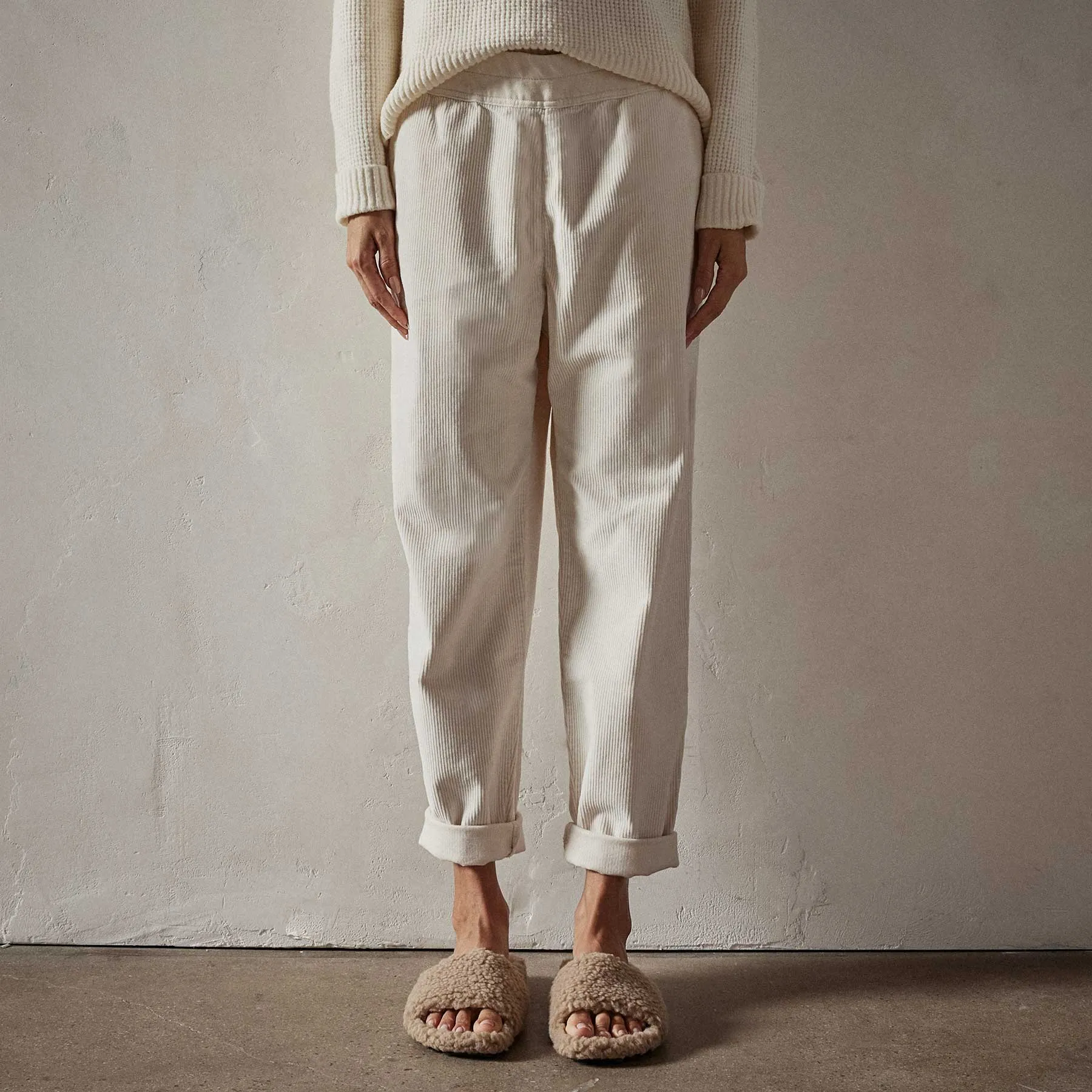 Relaxed Fit Corduroy Pant - Alabaster Pigment sold by James Perse product image thumbnail 5