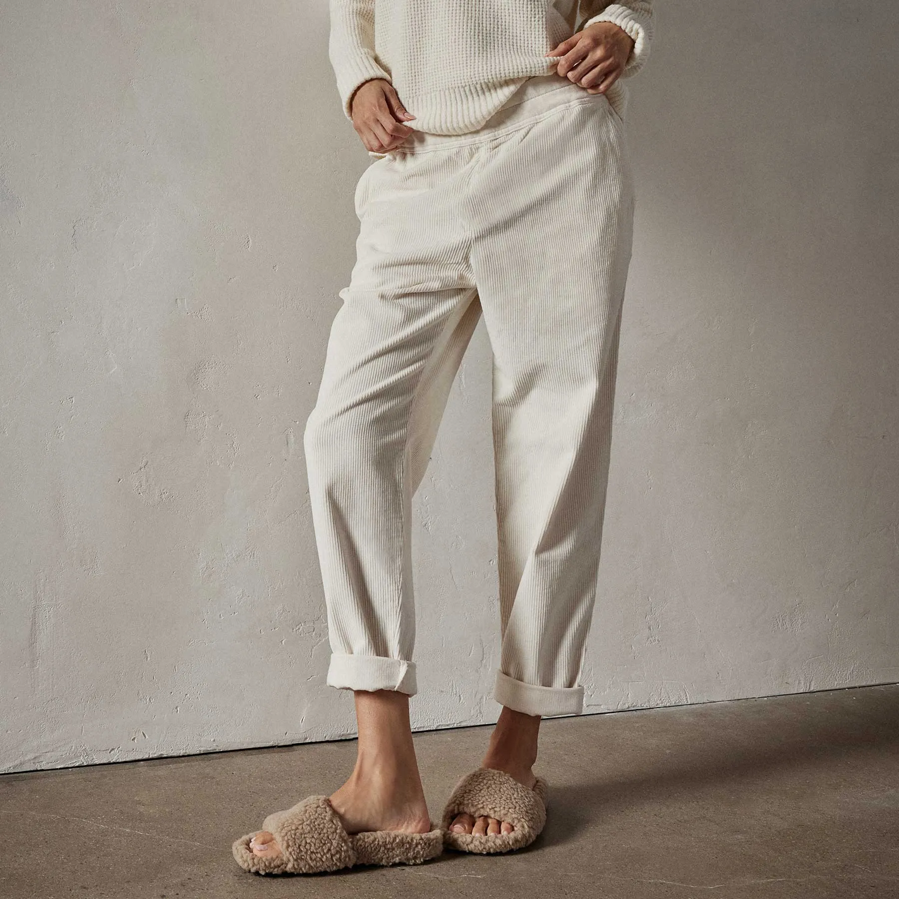 Relaxed Fit Corduroy Pant - Alabaster Pigment sold by James Perse product image thumbnail 3
