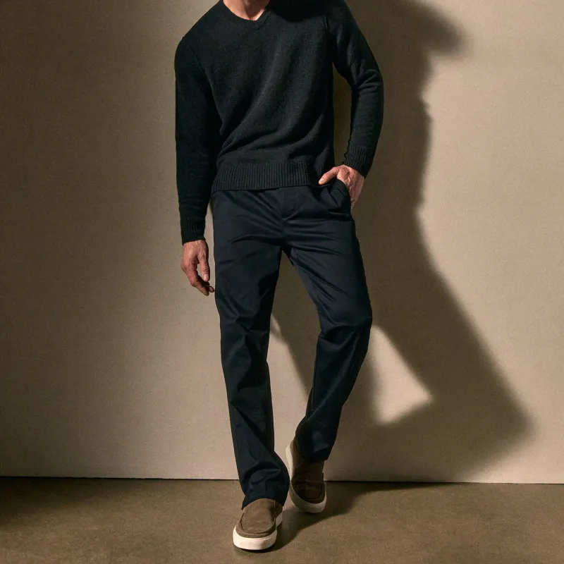 Relaxed Stretch Micro Twill Trouser - Academy sold by James Perse