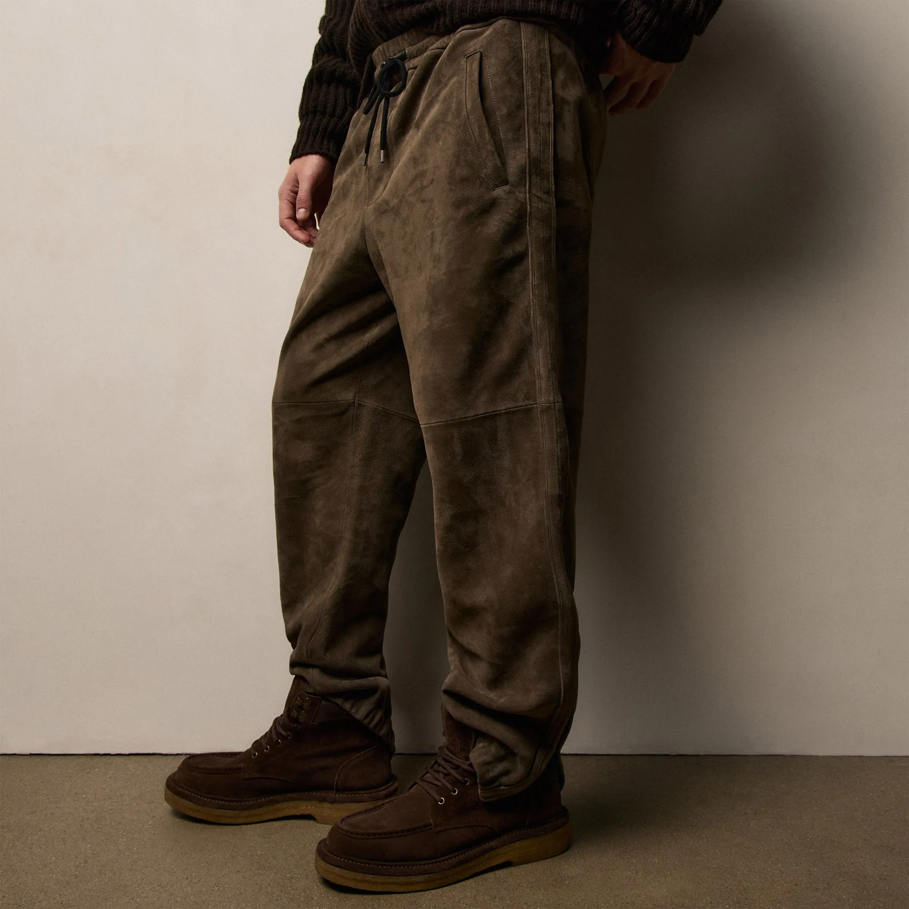 Suede Track Pant - Caribou sold by James Perse