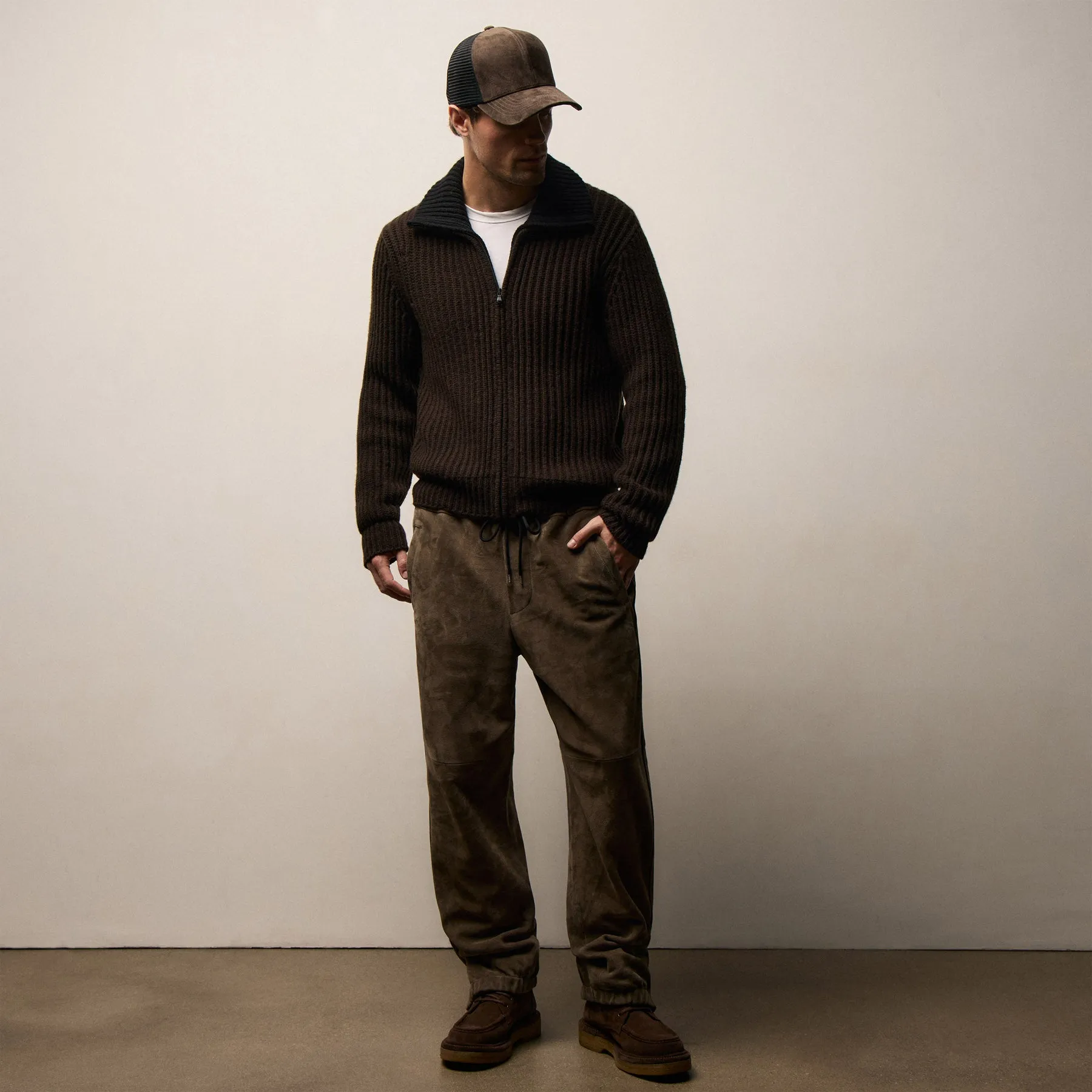 Suede Track Pant - Caribou sold by James Perse product image thumbnail 3