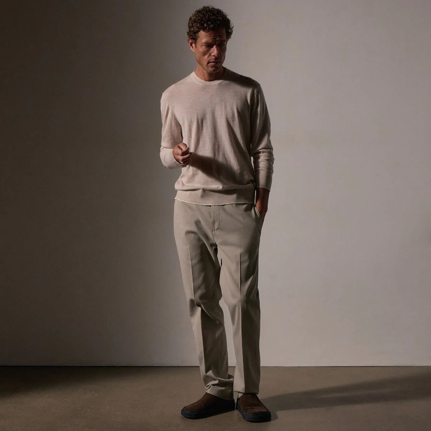 Cashmere Touch 5 Pocket Pant - Light Tan sold by James Perse product image thumbnail 2