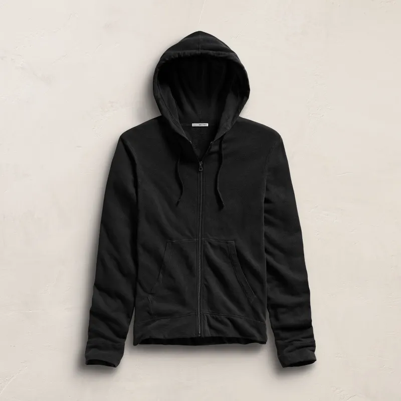 Vintage French Zip Up Hoodie - Black sold by James Perse