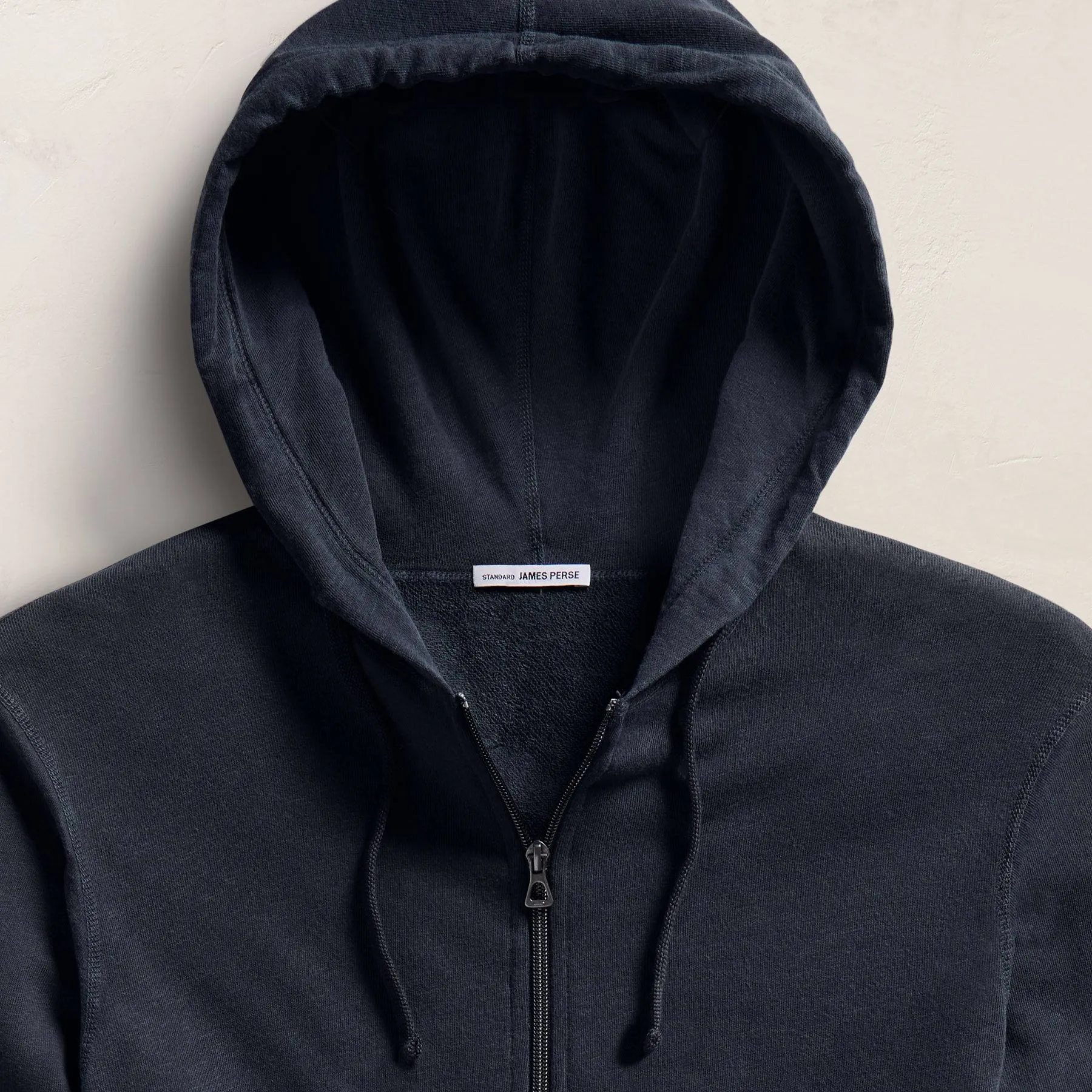 Vintage French Zip Up Hoodie - Deep Pigment sold by James Perse product image thumbnail 3