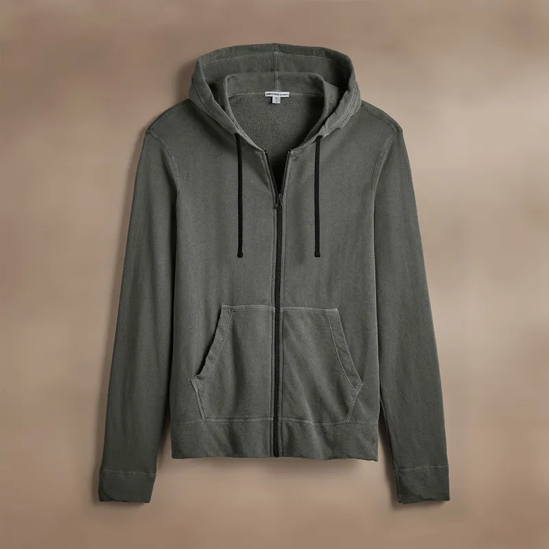 Vintage French Zip Up Hoodie - Granite Pigment sold by James Perse
