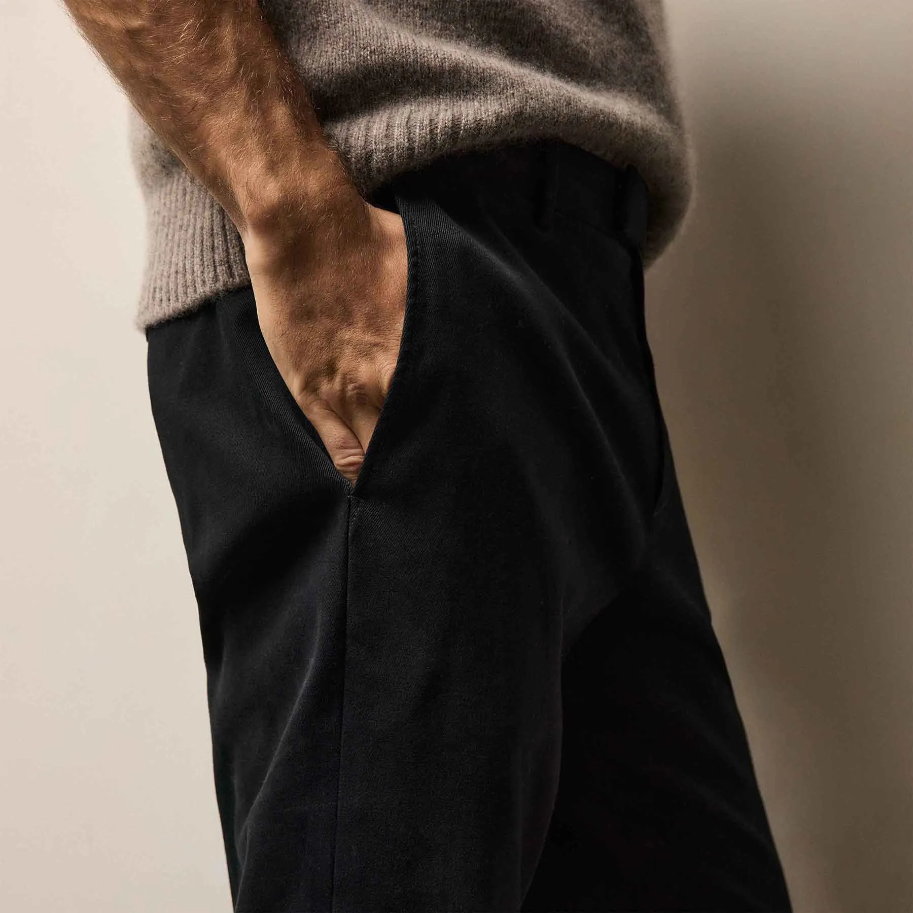 Cashmere Touch 5 Pocket Pant - Black sold by James Perse product image thumbnail 5