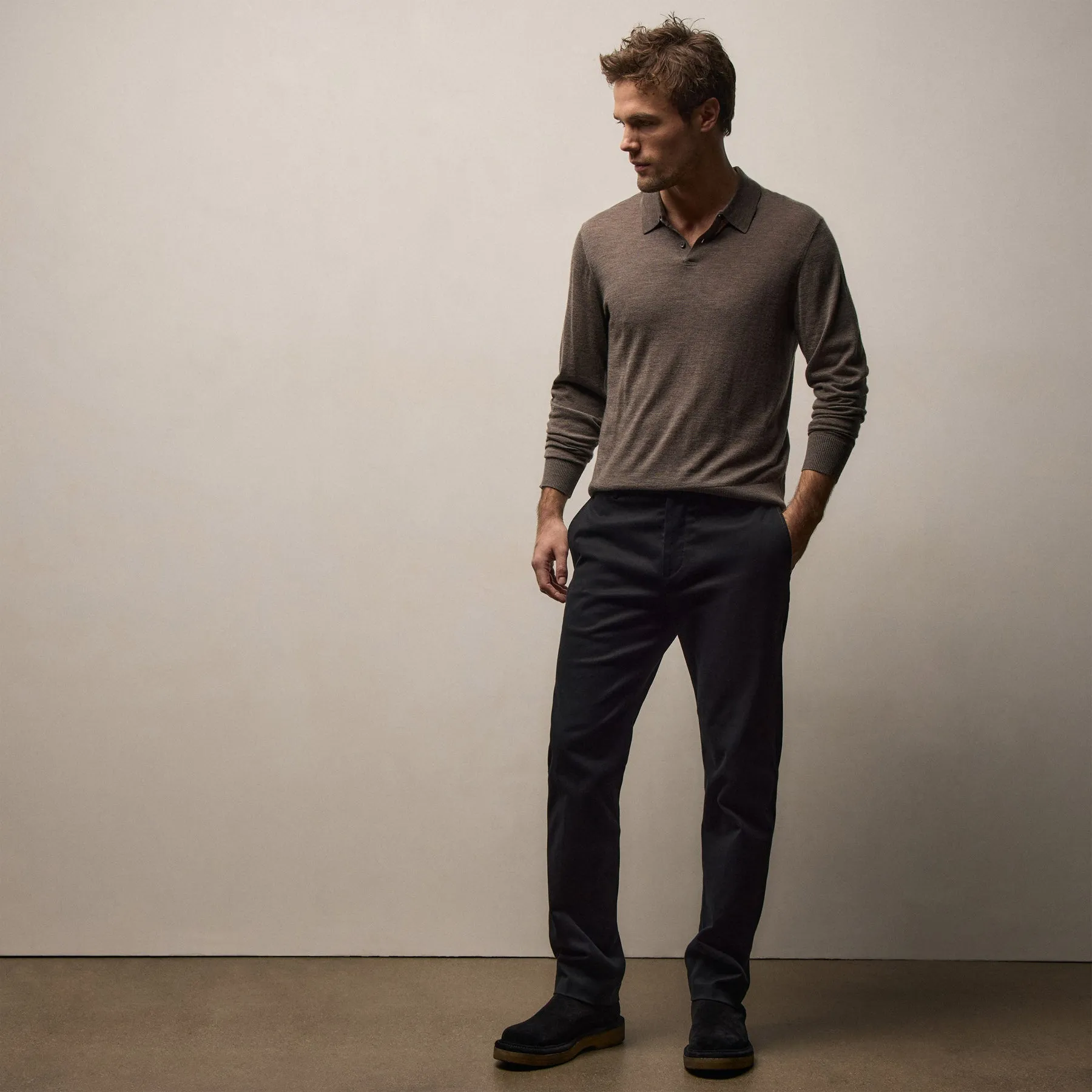 Cashmere Touch 5 Pocket Pant - Black sold by James Perse product image thumbnail 3