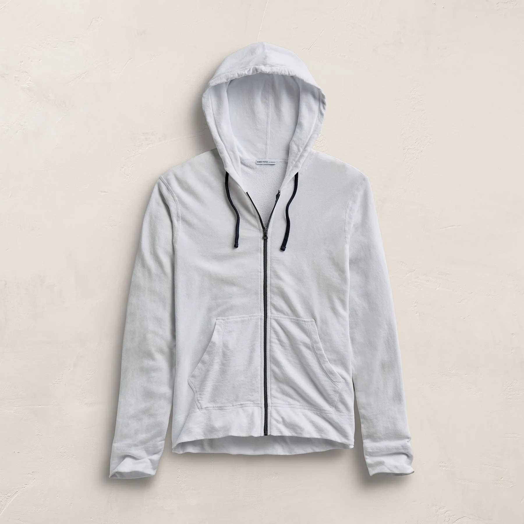 Vintage French Zip Up Hoodie - White sold by James Perse