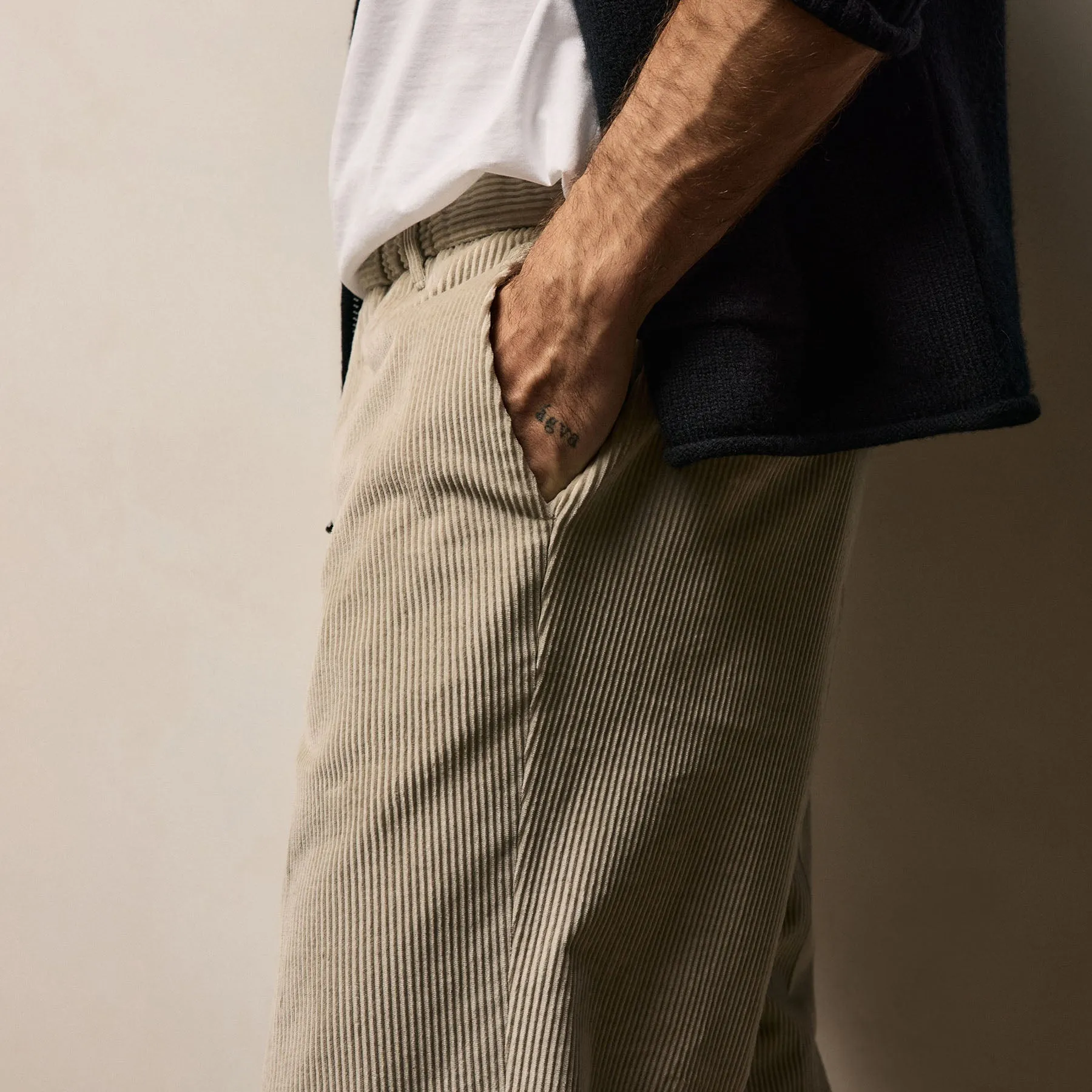 Corduroy Pant - Stone sold by James Perse product image thumbnail 5