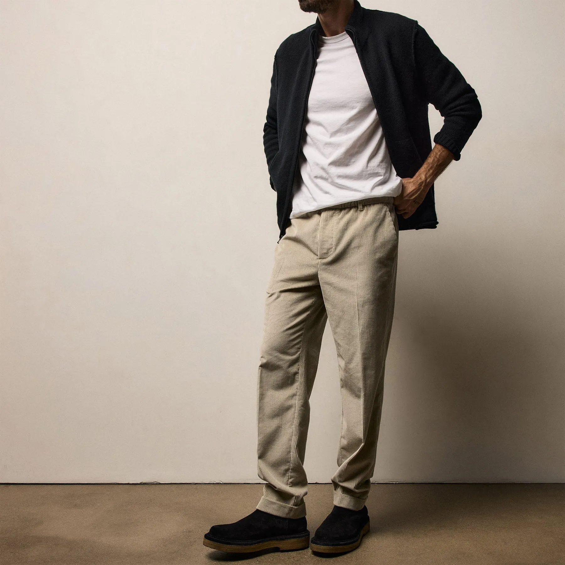 Corduroy Pant - Stone sold by James Perse product image thumbnail 3